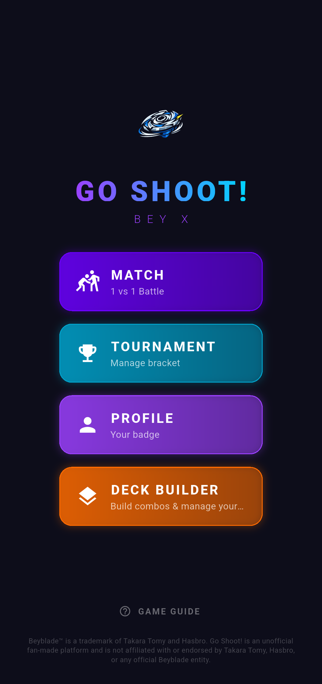 Go Shoot app preview screenshot